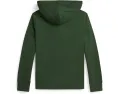 Регби футболка Polo Ralph Lauren Kids с капюшоном и клетчатой отделкой для детей постарше