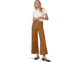 Joe's Jeans The Mia Wide Leg Ankle Coated джинсы с покрытием и длиной до щиколотки