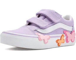 Детские кеды Vans Kids Old Skool V Butterfly на липучке с бабочкой