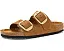 Сандалии Birkenstock Arizona Big Buckle из нубука с цветным принтом на стельке