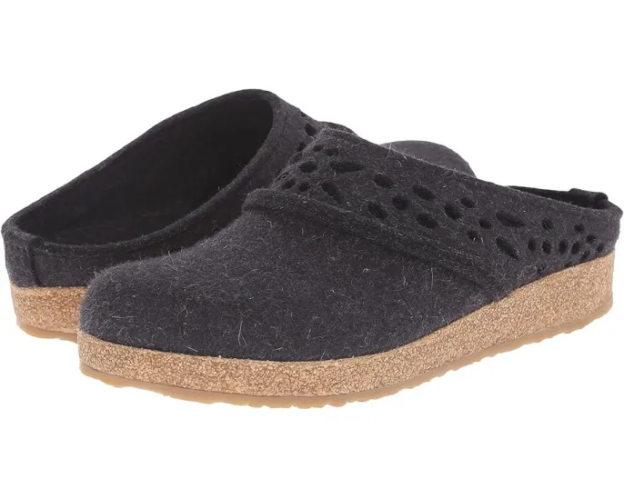 Домашние тапочки Haflinger Lacey из шерстяного войлока с пробковой стелькой