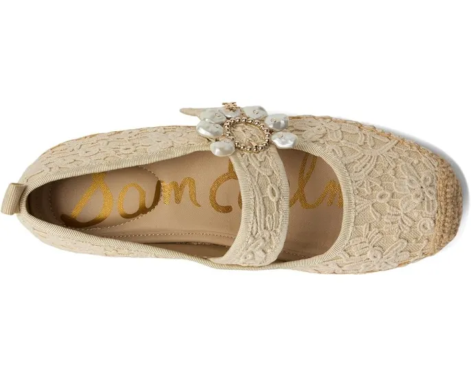 Эспадрильи Maddy Orchid с кружевным верхом и жемчужной пряжкой Sam Edelman