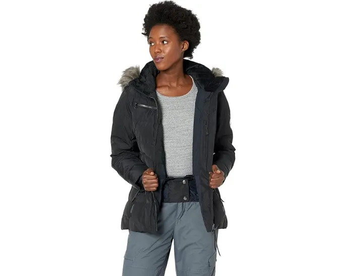 Пуховая куртка Obermeyer Circe Down с капюшоном и светоотражающими деталями