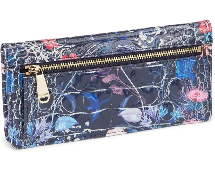 Кошелек Ady из кожи с множеством отделений и плоским дизайном Brahmin