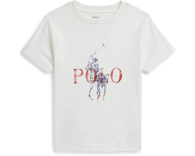 Футболка Big Pony из хлопкового джерси для малышей и детей Polo Ralph Lauren Kids