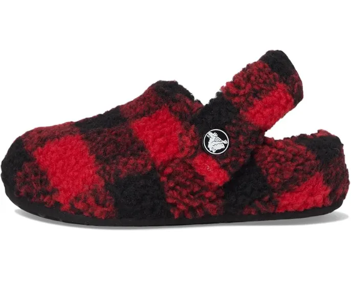 Детские тапочки Crocs Classic Cozzzy с искусственным мехом и противоскользящей подошвой