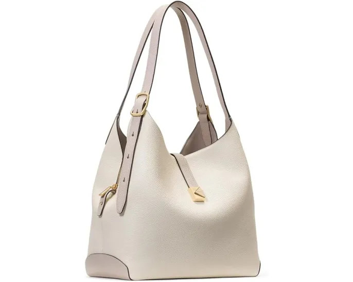 Большая плечевая сумка Kate Spade New York Deco из тисненой кожи в цветном блоке