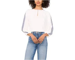 Блуза Vince Camuto с круглым вырезом и сборкой на груди