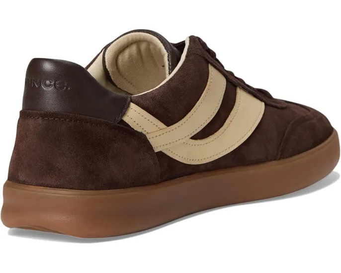 Кроссовки Oasis-M от Vince из кожи и замши с принтом на подошве