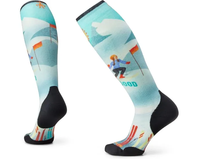 Носки Smartwool для катания на лыжах с целевой амортизацией и принтом Snow Bunny