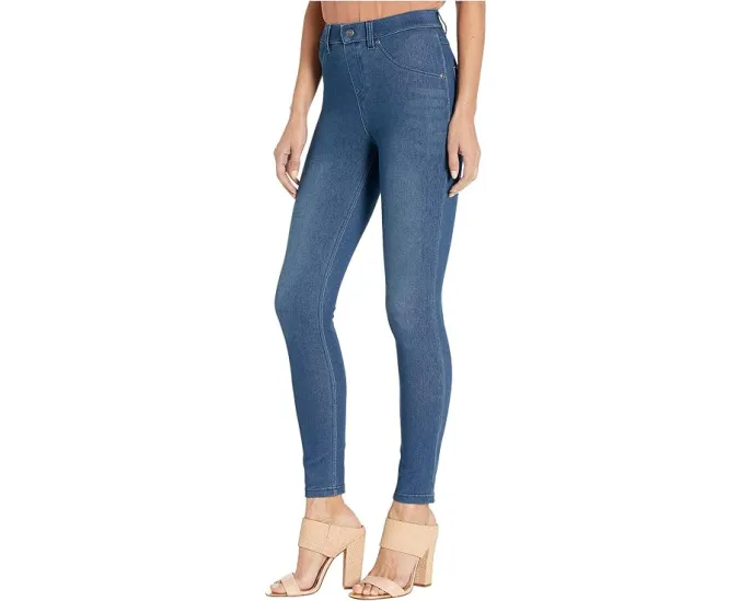 Джинсовые леггинсы HUE High-Waist Ultra Soft с зауженным низом и эластичным поясом