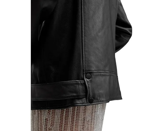 Косуха AllSaints Billie Biker из овечьей кожи с молниями