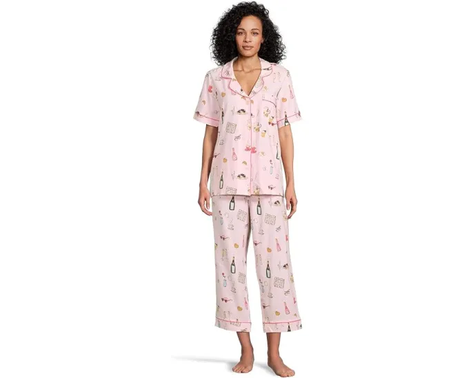 Пижамный комплект Bedhead PJs с коротким рукавом и укороченными брюками
