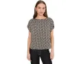 Футболка NIC+ZOE Lacy Diamonds с блестящей отделкой и запахом на спине