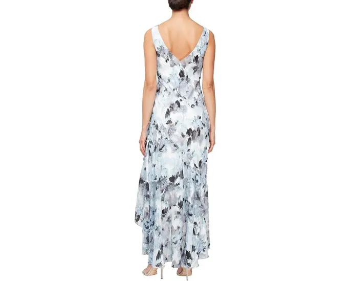 Платье Alex Evenings с эффектом burnout и жакетом в стиле high-low