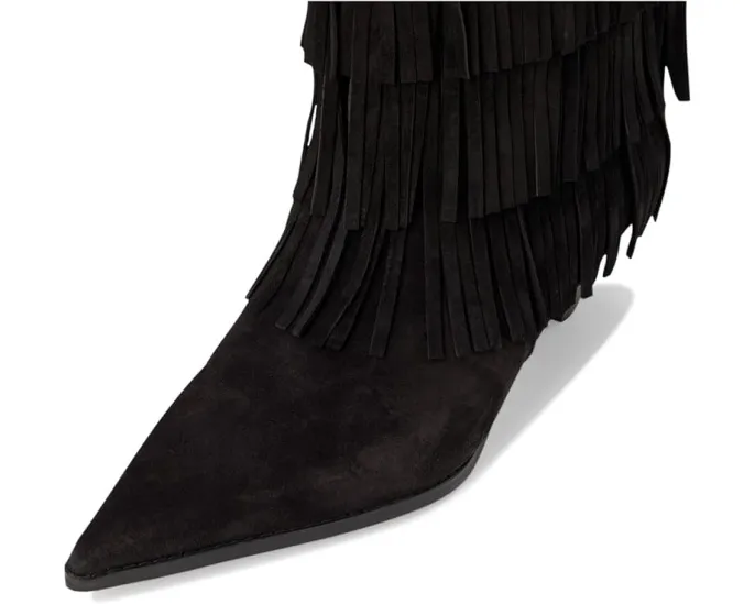 Ботильоны Jayla Heeled Bootie от MICHAEL Michael Kors с бахромой и конусным каблуком