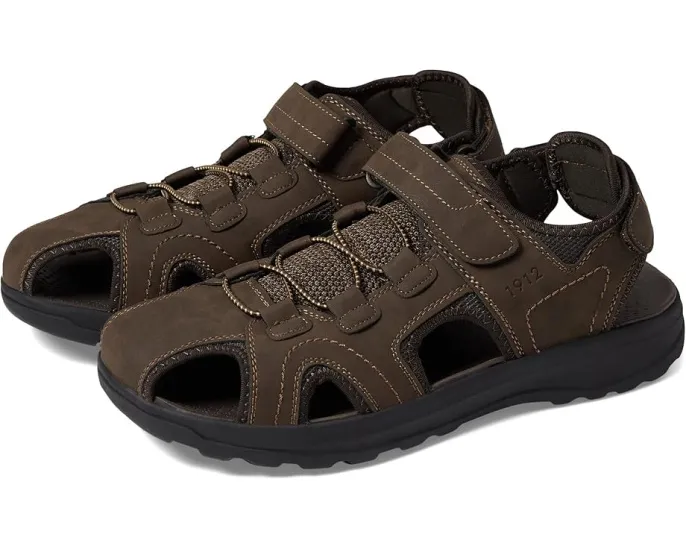 Сандалии Huck Sport Closed Toe Fisherman с текстильным верхом и ремешками на липучке