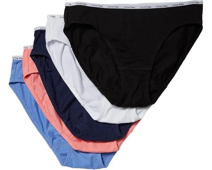 Бикини Calvin Klein 5 штук Signature Cotton хлопковые