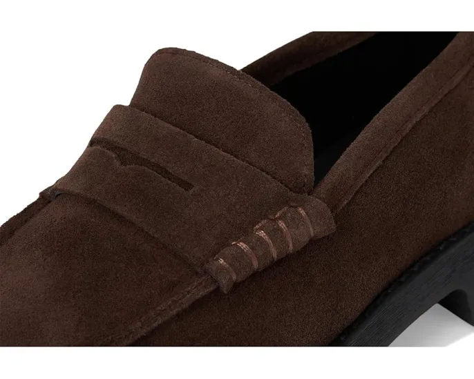 Лоферы Steve Madden Langsten из мягкой замши на устойчивом каблуке