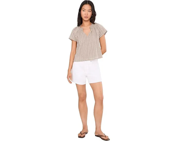 Блуза Splendid Meadow из мягкой ткани с V-образным вырезом и короткими рукавами