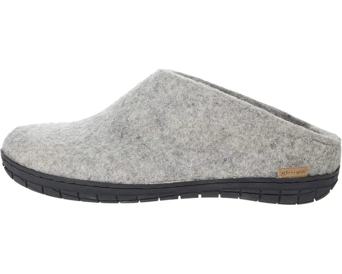 Войлочные тапочки Glerups Wool Slip-On с резиновой подошвой и влагоотводящим эффектом