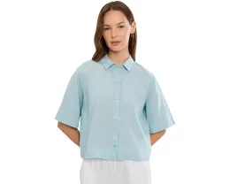 Рубашка Eileen Fisher из органического льна с классическим воротником