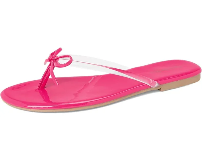Сандалии Wish List Clear Patent V Leather от Seychelles с бантиком