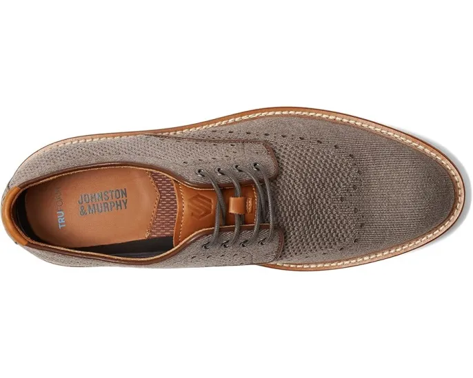 Johnston & Murphy оксфорды Upton Knit Wing Tip с памятью формы