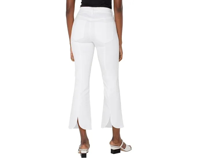 Джинсы Liverpool Gia Glider Pull-on Crop Flare с разрезом сзади