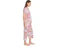 Short Sleeve Notch Top & Capri Pajama Set