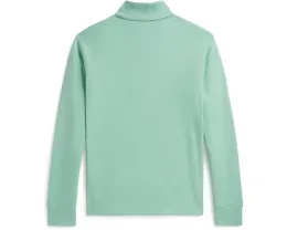 Полузип Polo Ralph Lauren Kids худи из интерлока с вышитым пони на груди