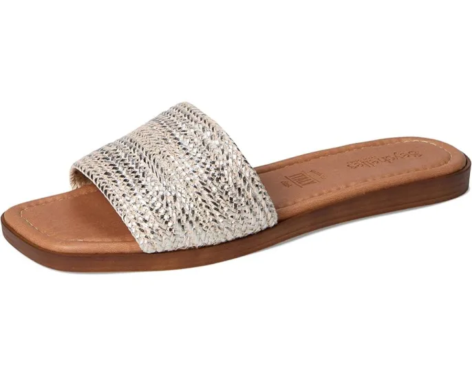 Металлизированные босоножки Palms Perfection от Seychelles с плетеной бретелью