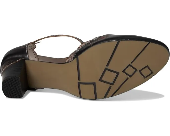 Туфли Sayyes в стиле Mary Jane с ручной росписью и каблуком