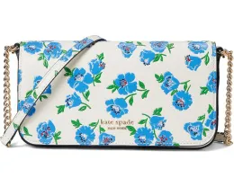 Кошелек Kate Spade New York Devin Springtime Blooms Flap Chain с цепочкой
