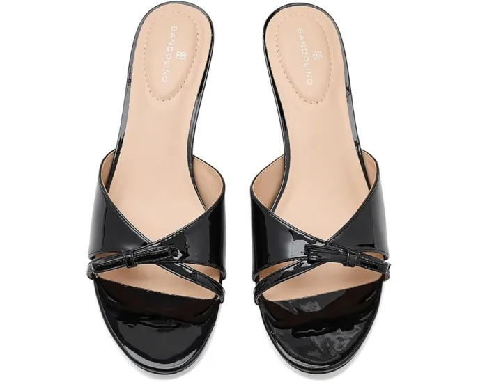 Сандалии Bandolino Rissie с бантом и каблуком kitten heel на платформе