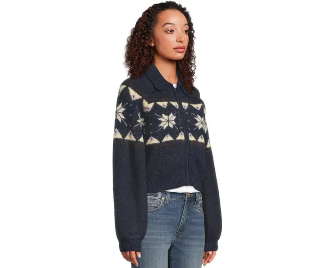 Толстовка Screen Time с узором фэр-айл и молнией спереди от Blank NYC