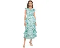 Платье CeCe Ruffle Wrap Midi с оборками и запахом