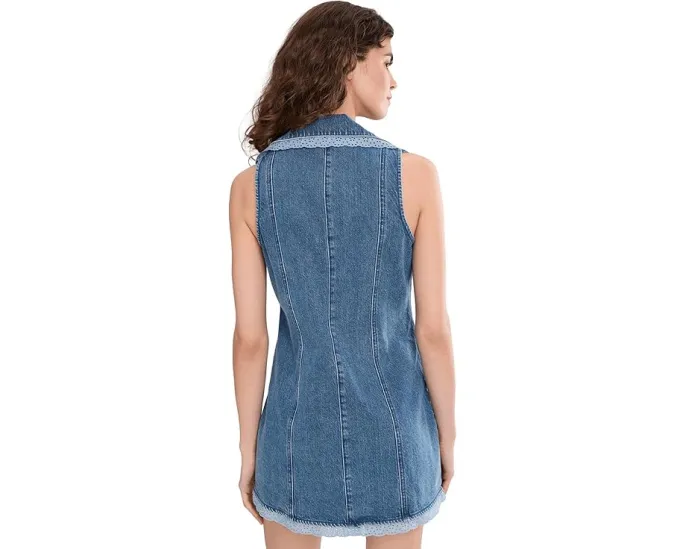 Платье Maddox с воротником и карманами из смесового хлопка