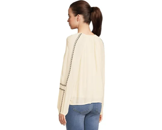 Блуза Liverpool Los Angeles с длинным рукавом реглан и вышивкой