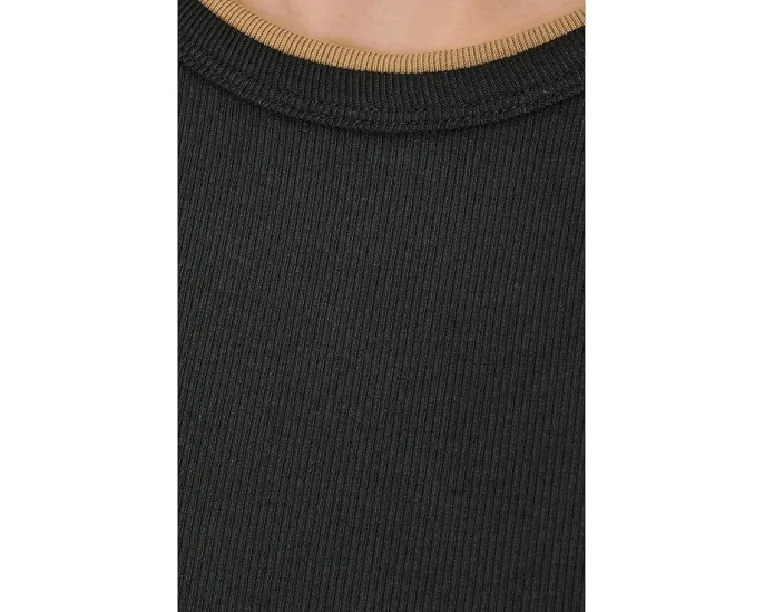 Футболка NIC+ZOE Perfect Knit Rib с двойным слоем и ребристой текстурой