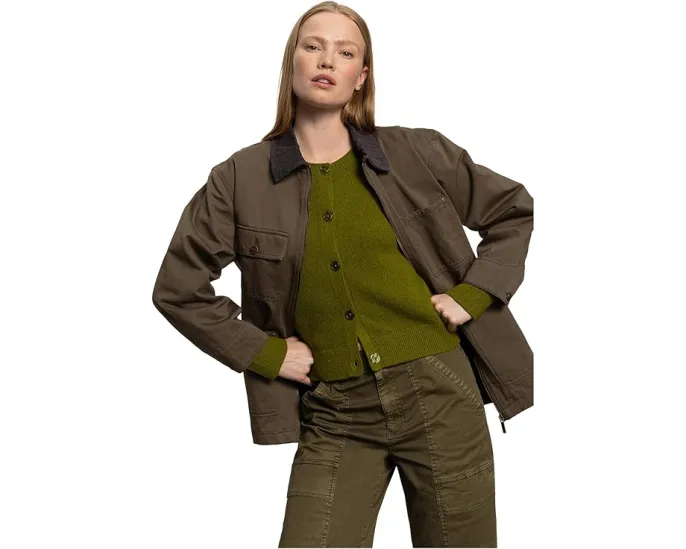 Sanctuary куртка Barn Jacket в стиле ранчо из хлопка с четырьмя карманами