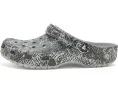 Классические сабо Crocs с сезонным принтом на платформе