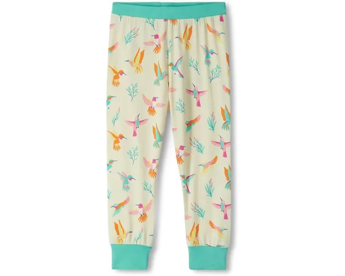 Пижамный комплект Hatley Kids Springtime Hummingbirds Bamboo с длинным рукавом