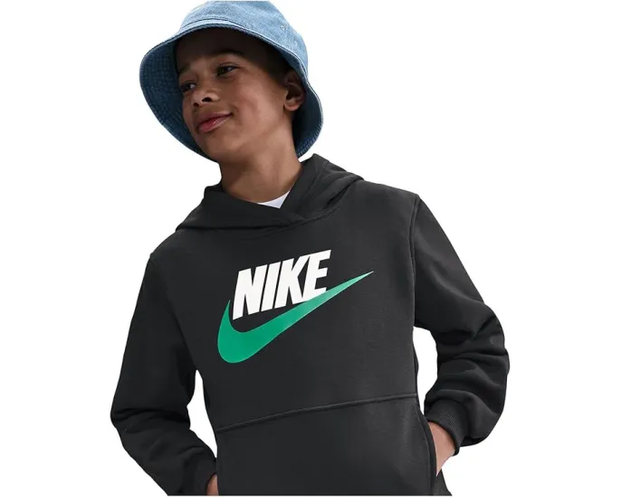 Детская худи Nike Sportswear Club Fleece из мягкого флиса с большим карманом