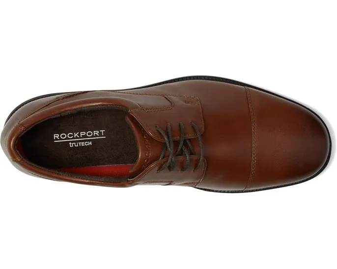 Оксфорды Charles Road Cap Toe от Rockport с гладкой кожей и амортизацией
