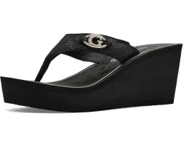 Босоножки на платформе Shai с клиновидным каблуком и текстильным верхом GUESS