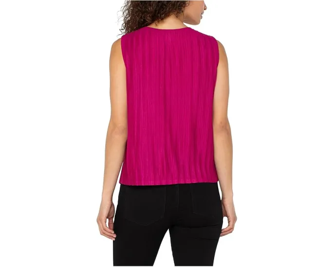 Топ Liverpool Los Angeles Sleeveless Crew Neck Knit без рукавов из французского велюра