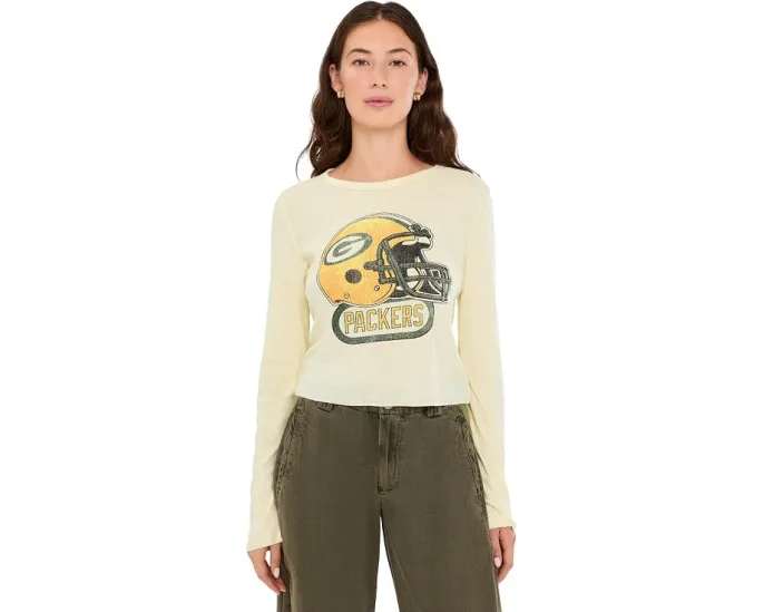 Термофутболка Junk Food Clothing NFL Green Bay Packers кроп