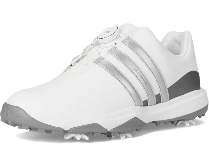 Детская обувь для гольфа Adidas Tour360 Boa 24 с водонепроницаемым верхом и системой BOA