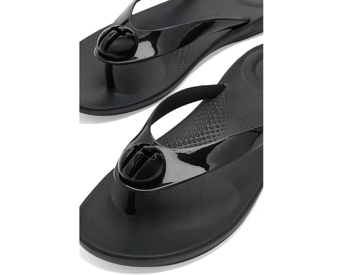 Шлепанцы iQushion Glossy Button FitFlop с резиновым верхом